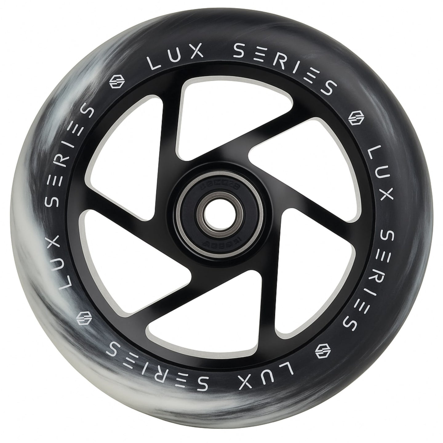 Striker Lux Spoked 110mm Hjul til Løbehjul - Black/White-ScootWorld.dk