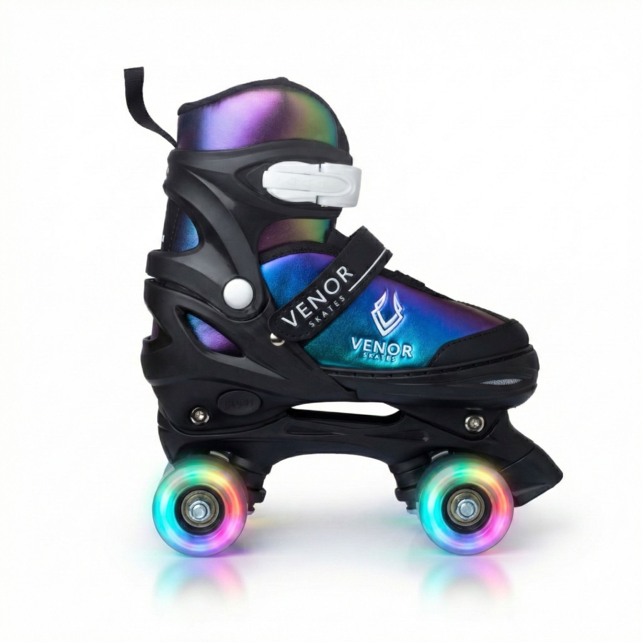 VENOR Ignite LED Side-By-Side Rulleskøjter - Chameleon Rainbow-ScootWorld.dk
