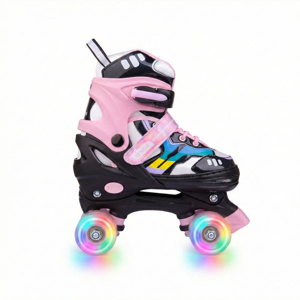 VENOR Ignite LED Side-By-Side Rulleskøjter - Black/Pink-ScootWorld.dk