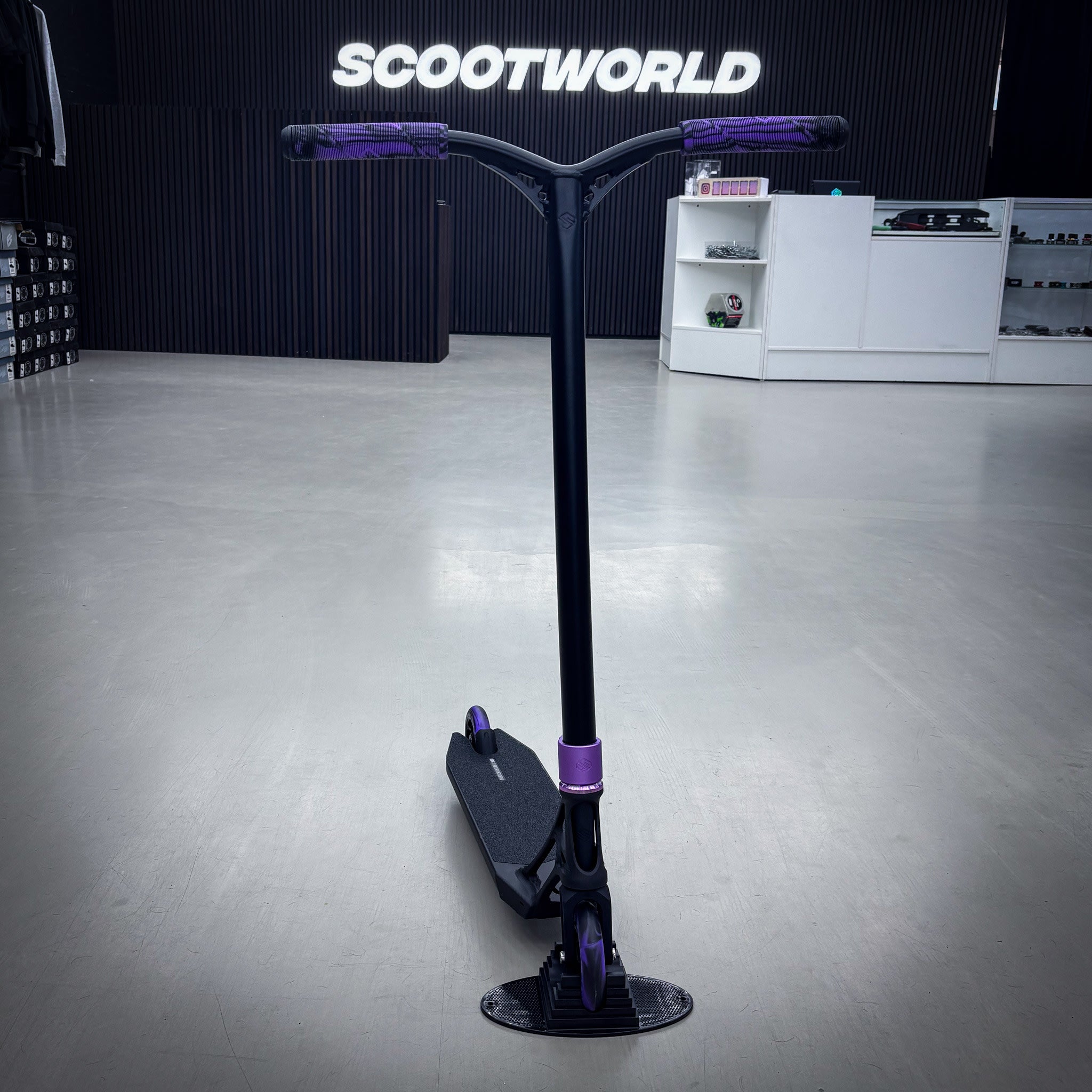 Striker Pande Black/Purple 500mm Custom Build - Black/Purple-ScootWorld.dk