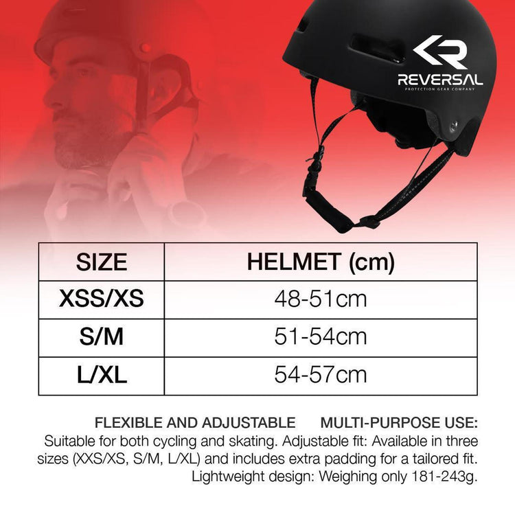 Reversal LUX Justerbar Skaterhjelm - White-ScootWorld.dk