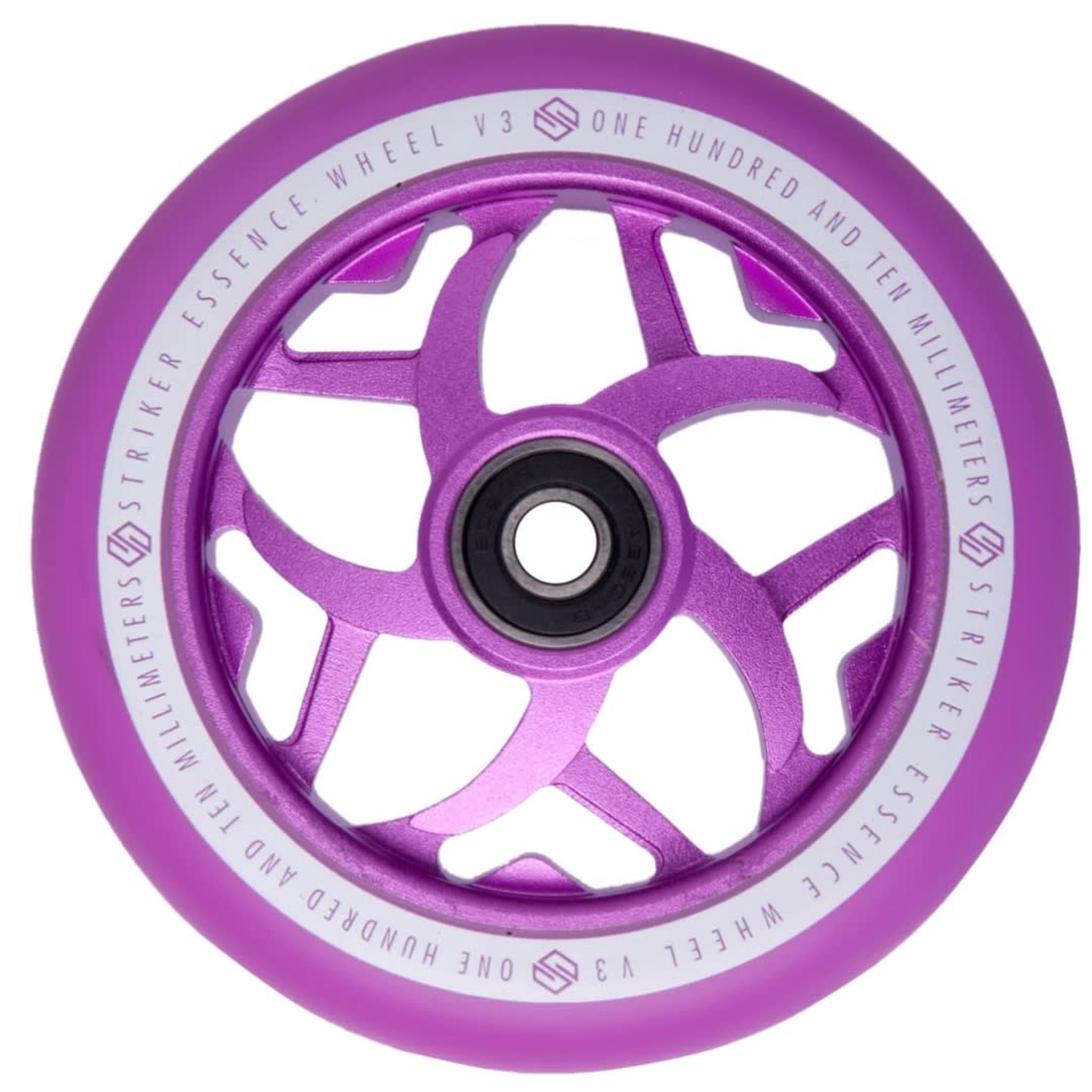 Striker Essence V3 Colorblast PU 110mm Hjul Til Løbehjul - Purple-ScootWorld.dk