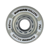 Supreme Rollers Quad Hjul 62mm/78A - Clear-ScootWorld.dk