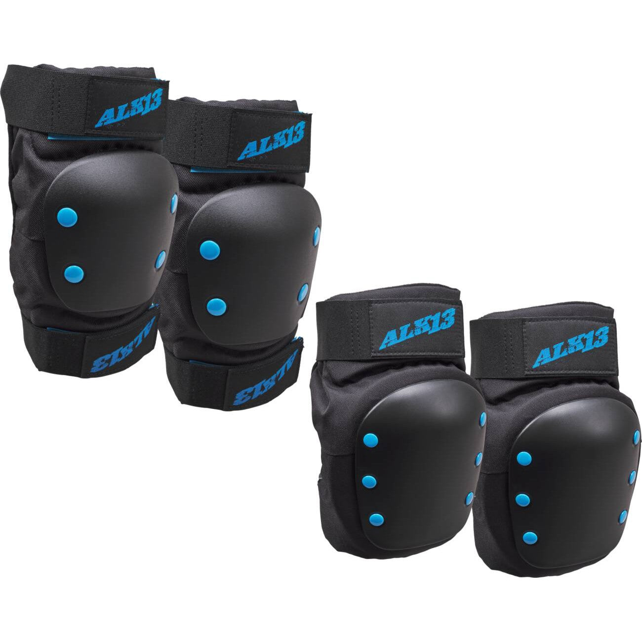 Alk13 Combo Pads - Black/Blue-ScootWorld.dk