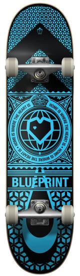 Blueprint Home Heart Komplet Skateboard - Blue/Black