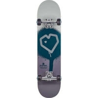 Blueprint Spray Heart Komplet Skateboard - Grey-ScootWorld.dk