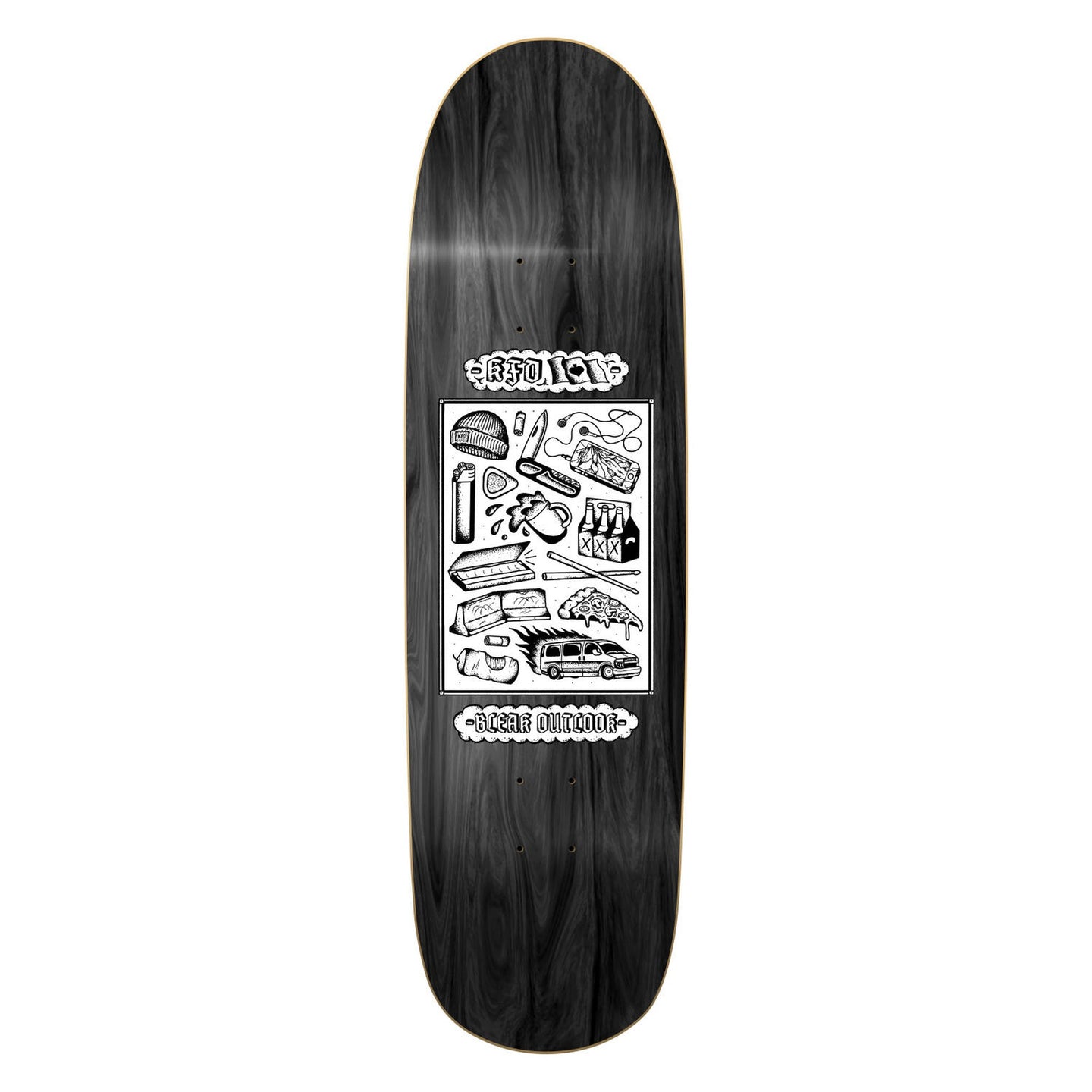 KFD Team Skateboard Deck - Bleak Outlook-ScootWorld.dk