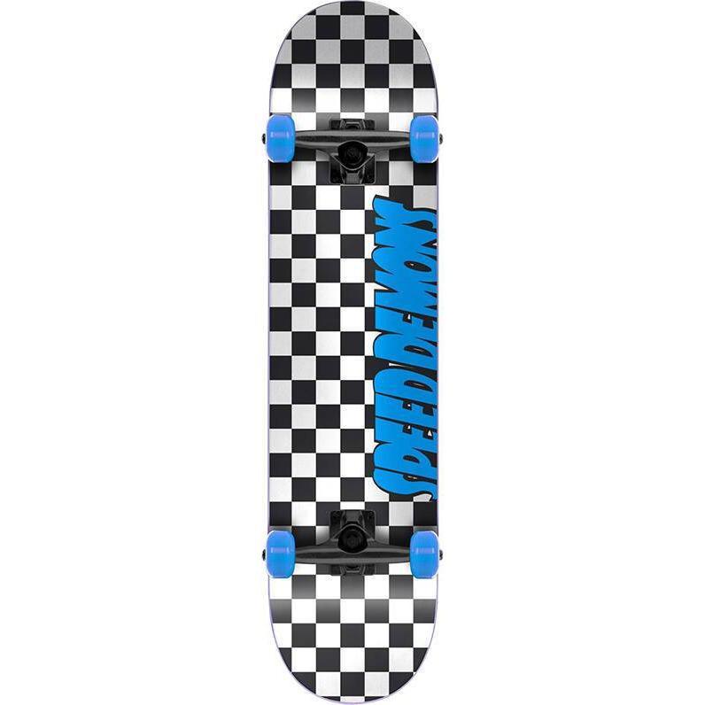 Speed Demons Checkers Komplet Skateboard - Checkers Blue-ScootWorld.dk