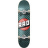 RAD Checkers Progressive Complete Skateboard - Black/Teal