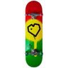 Blueprint Spray Heart V2 Complete Skateboard - Rasta 2