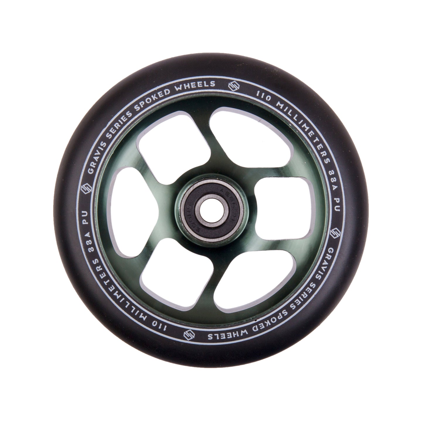 Striker Gravis Spoked 110mm Hjul til Løbehjul - Army Green-ScootWorld.dk