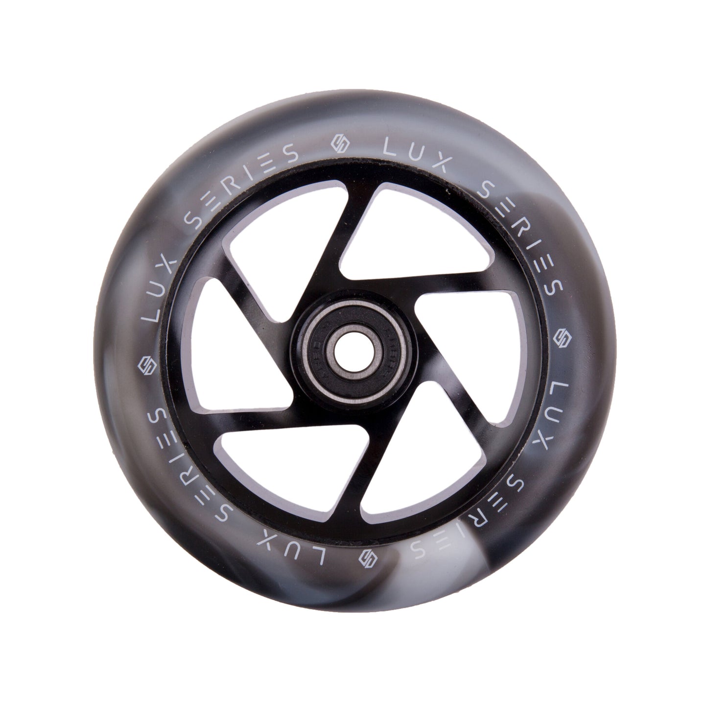 Striker Lux Spoked 110mm Hjul til Løbehjul - Black/White-ScootWorld.dk