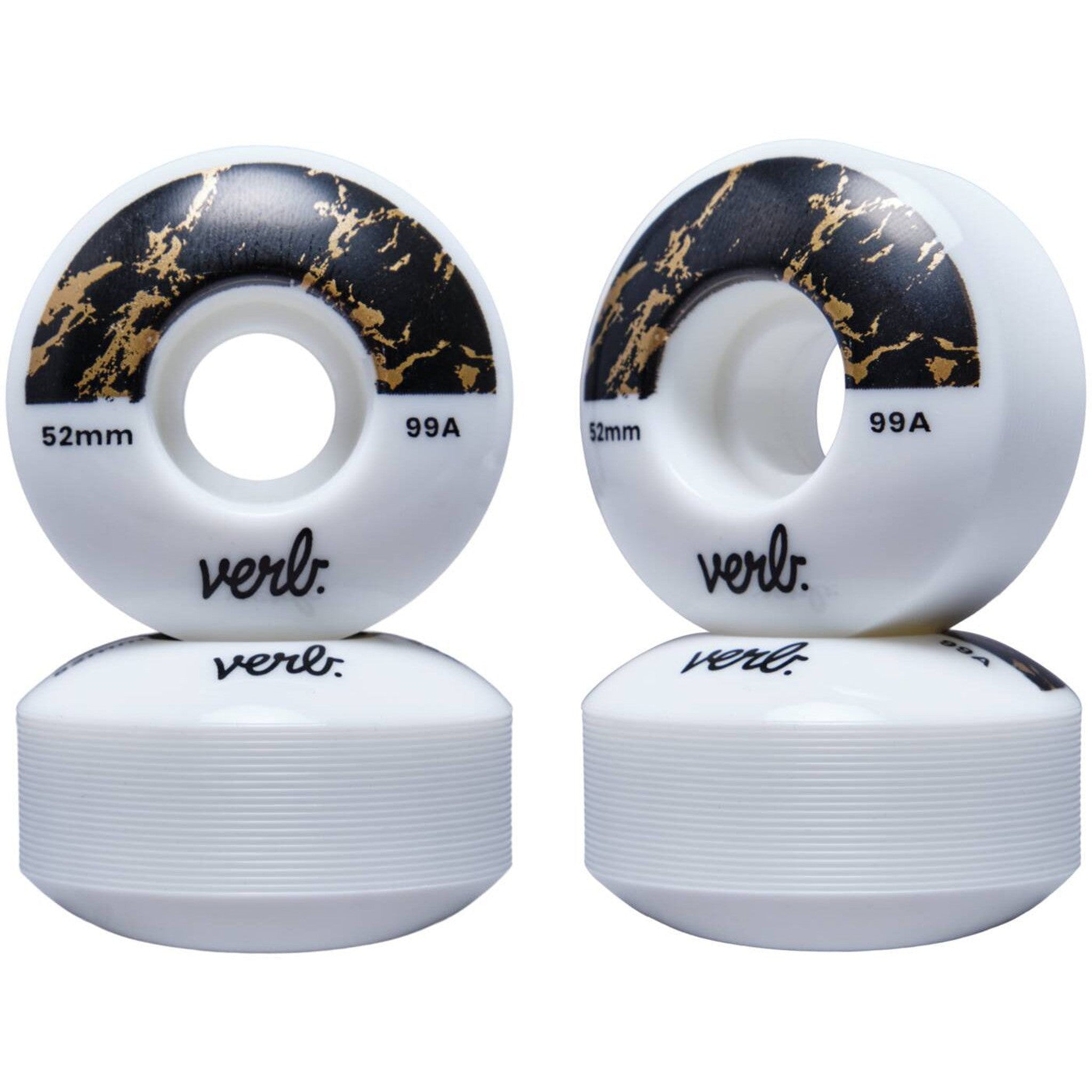 Verb Dip 99A Skateboard Hjul 4-Pak - Marbel Black-ScootWorld.dk