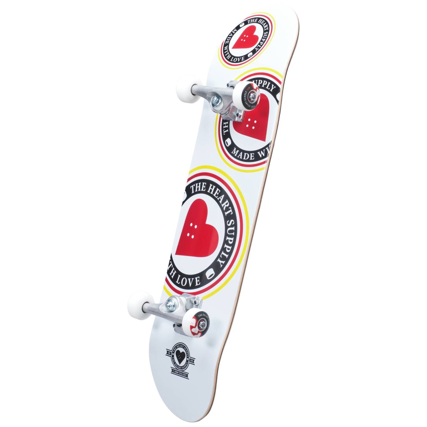 Heart Supply Orbit Logo Komplet Skateboard - White/Black/Red-ScootWorld.dk