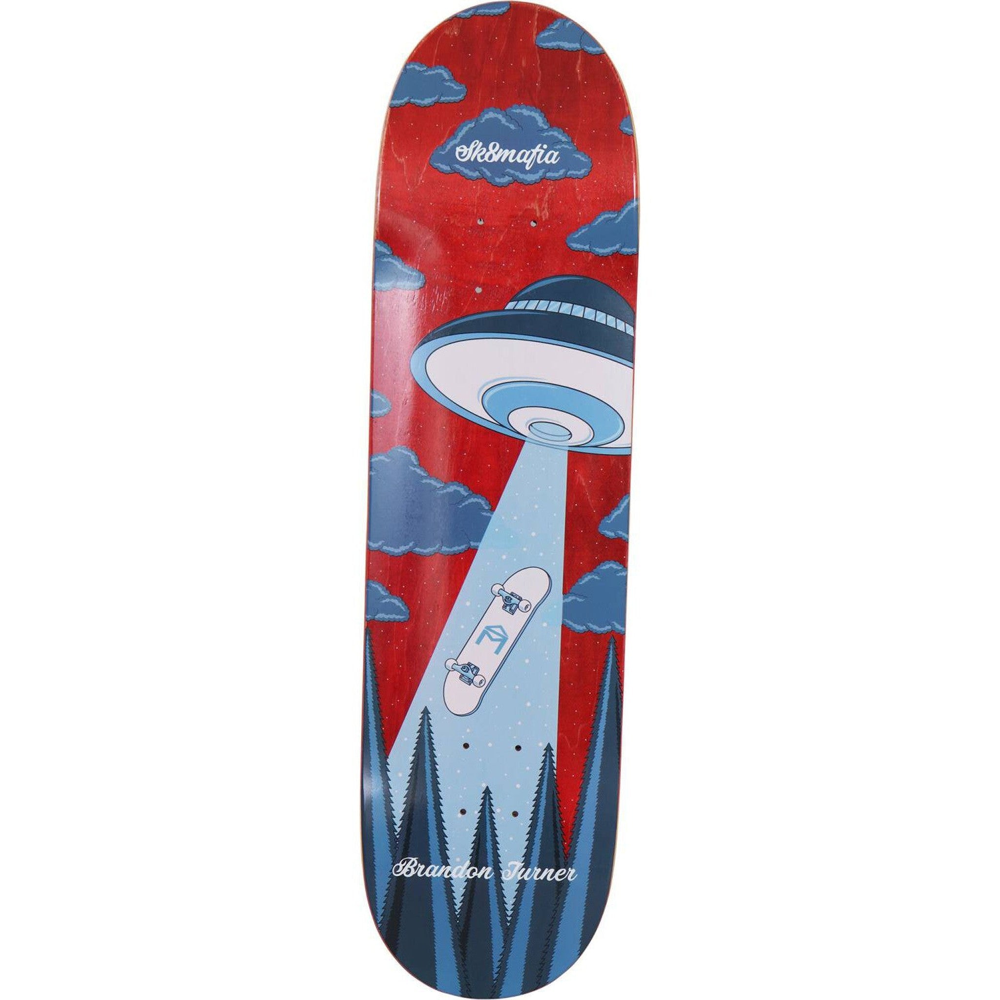 Sk8mafia Brandon Turner Hacked Skateboard Deck - Red/Blue-ScootWorld.dk